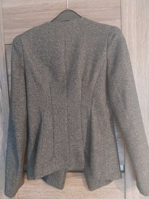 Żakiet szary, nowy z metką , L