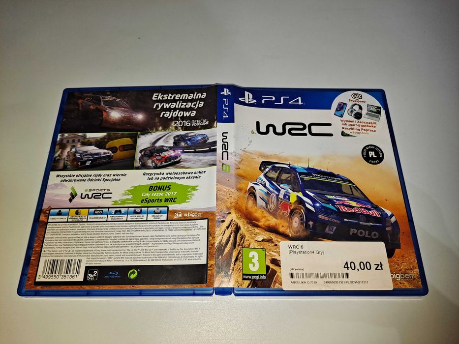 WRC 6 [Polska Dystrybucja] Sony PS4