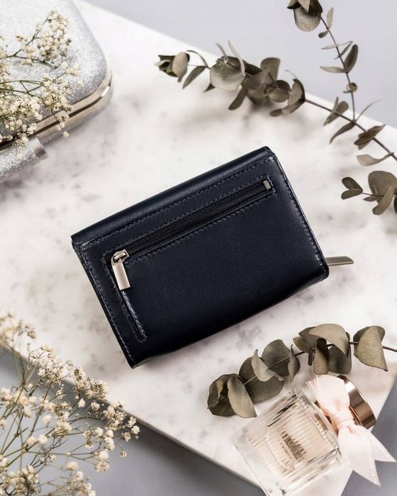 skórzany kompaktowy portfel damski - rovicky