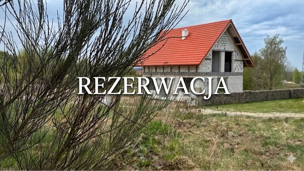Dom 105 m² w stanie surowym otwartym – duża działka 1100 m² Dębnica Kaszubska