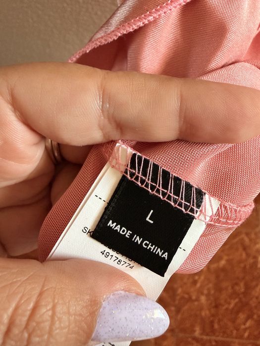 Vestido rosa claro