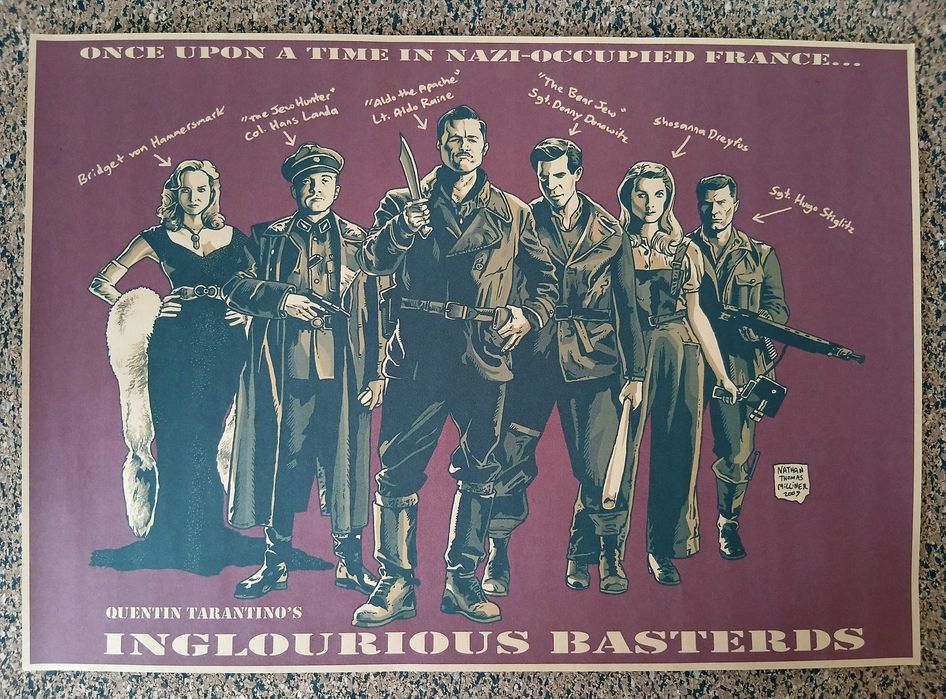Poster - Tarantino's Inglourious Basterds (papel kraft, formato A3)