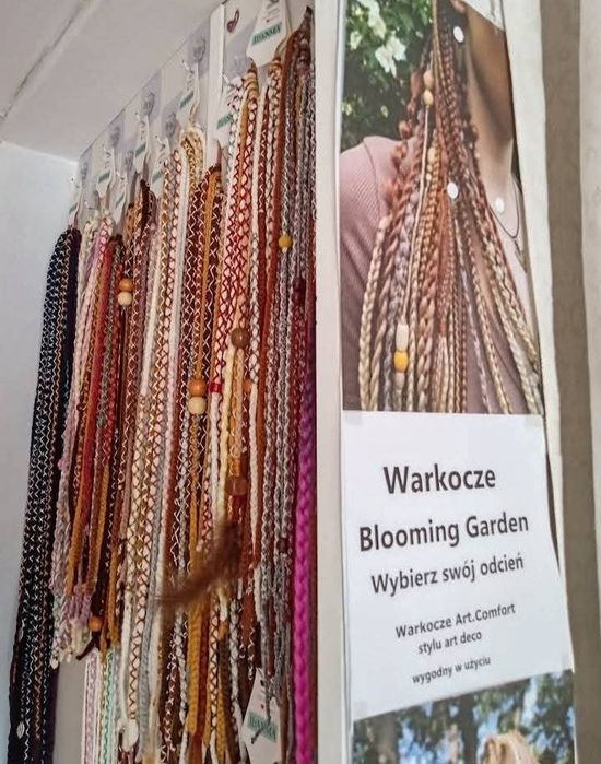 Warkocze na gumce ozdoby do włosów