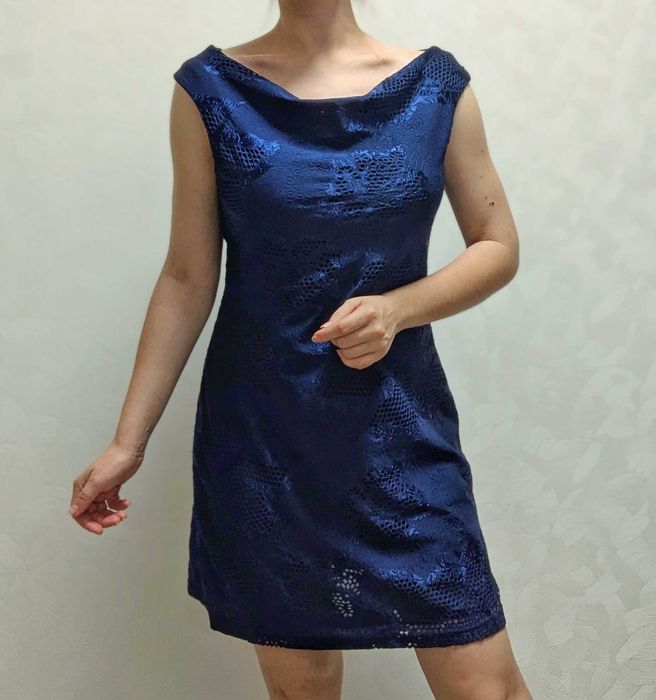 Вечірня сукня синього кольору s-m