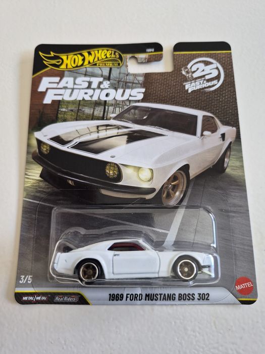 1969 Ford Mustang Boss 302 Fast & Furious 25 Anos Hot Wheels Premium