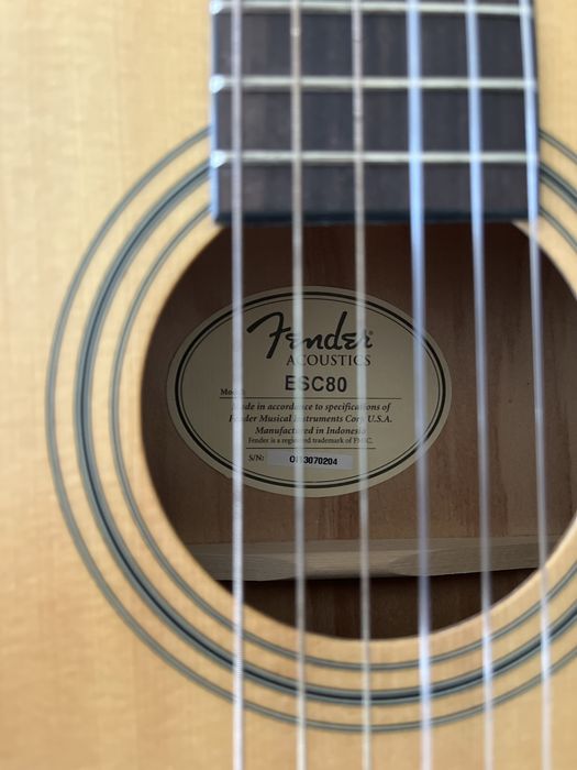 Guitarra Clássica Fender ESC80 3/4 (Nylon)