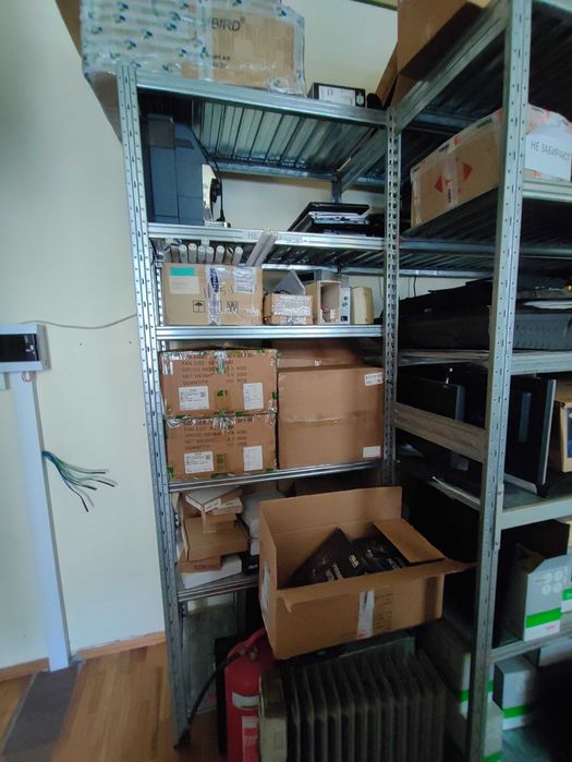 Торговый стеллаж металлический 90х250х50 для склада/магазина/сервиса