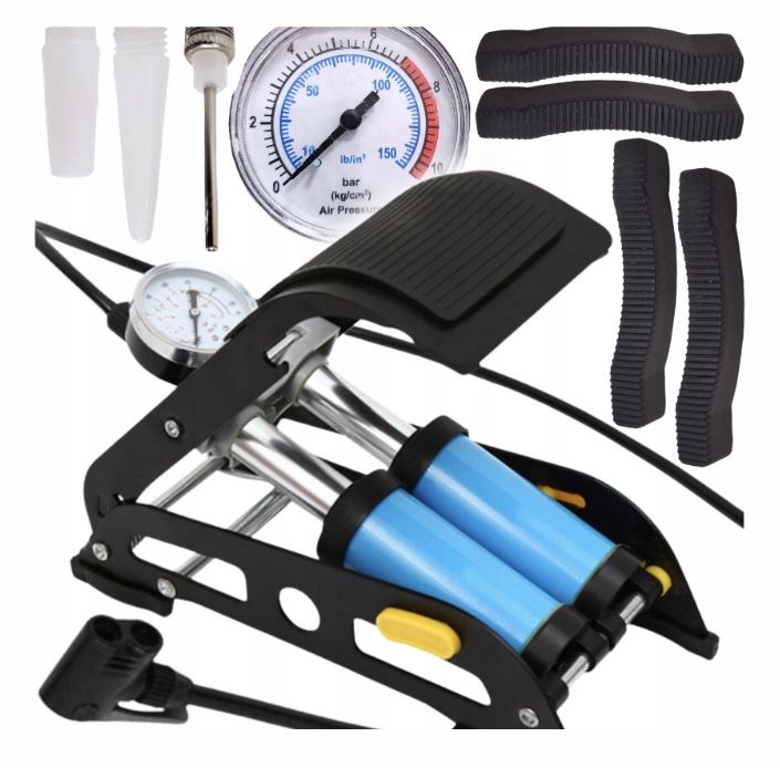 Pompka nożna rowerowa samochodowa kompresor