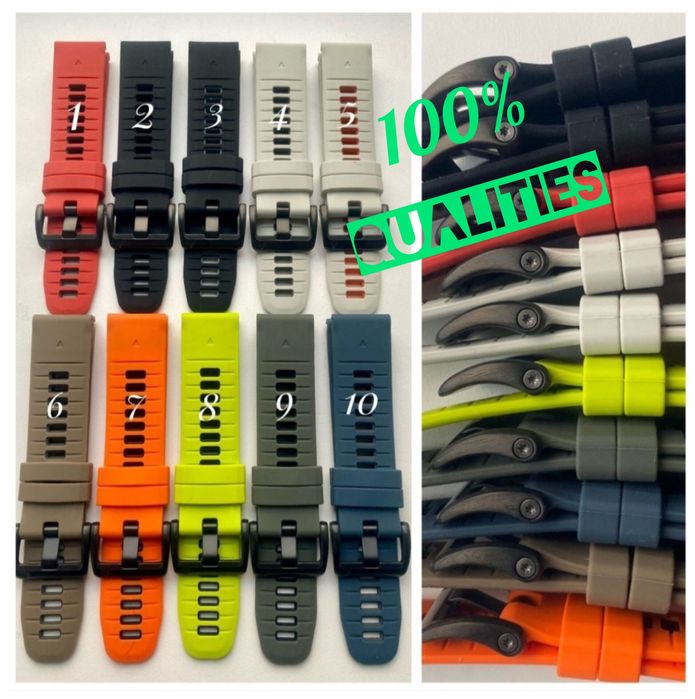 Ремешк  силиконовый  для часов Garmin QuickFit 22 ,26 мм