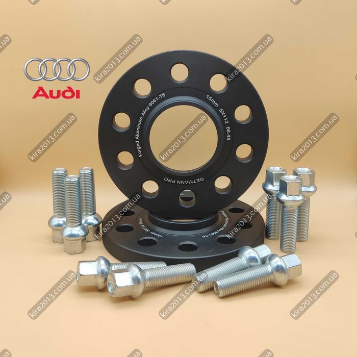 Колесные проставки Ауди 15мм 5х112 66,6 Audi A6 Audi A7 Audi Q5