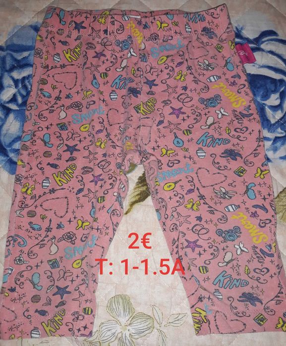 Girls' clothing, size for 1 to 1.5 years old.
