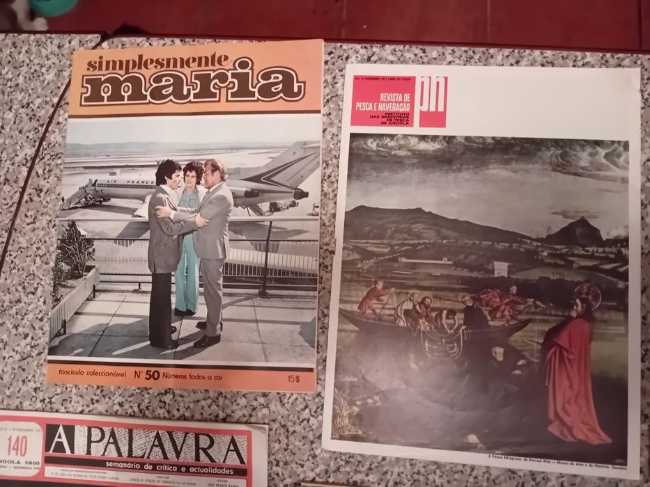 Conjunto de 7 Revistas Angolanas Anos 70 Diversas