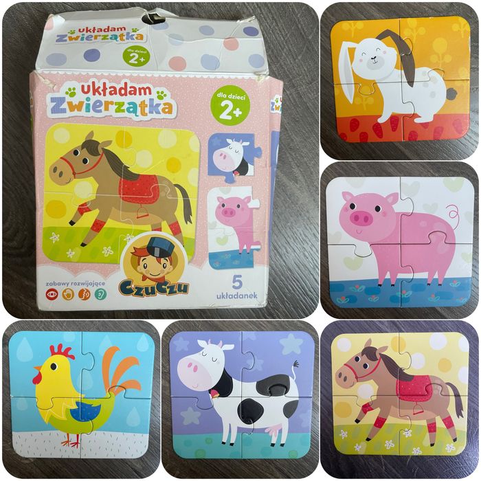 Пазли Trefy для наймолодших 2+ звірі комахи домашні тварини