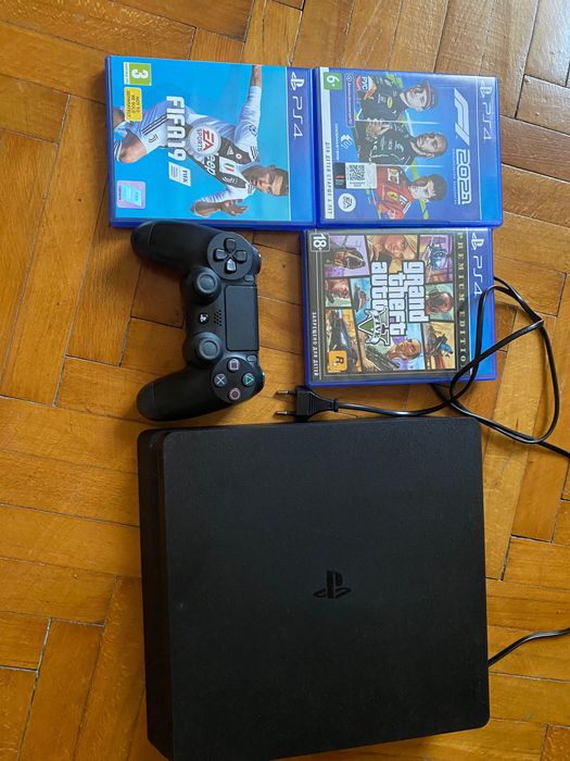 Ps 4 slim 500 гб+ігри, б/у