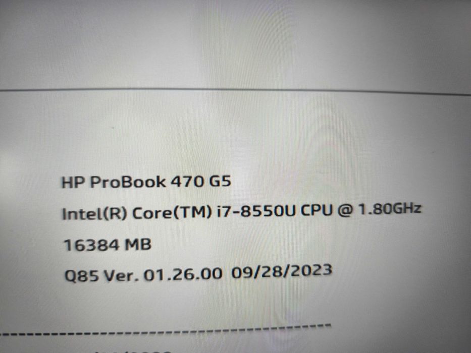 HP probook 470 g5 i7