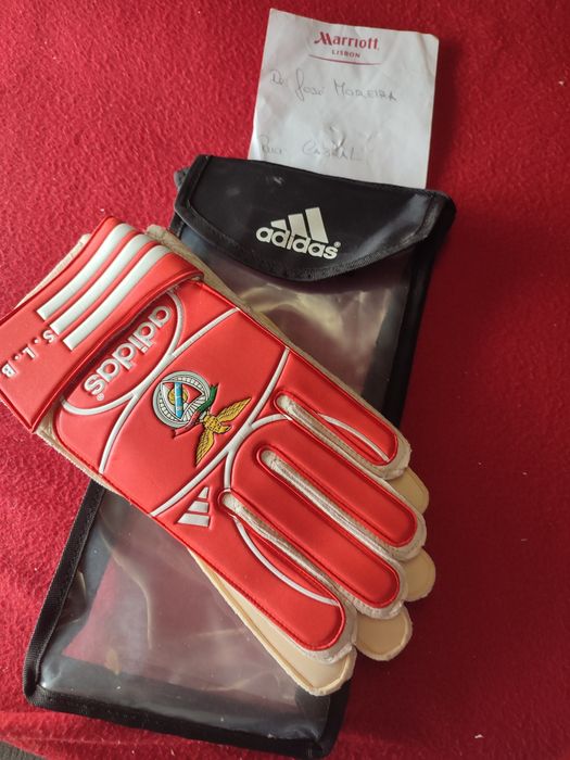 Camisola Benfica Adidas Autografada + Luvas GR Autografadas (José Moreira) – 2002/2003
