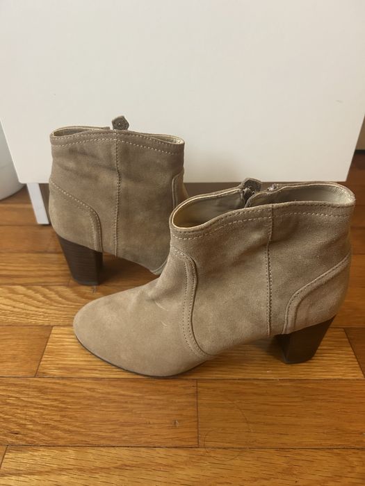 Botas camurça pele verdadeira Massimo Dutti