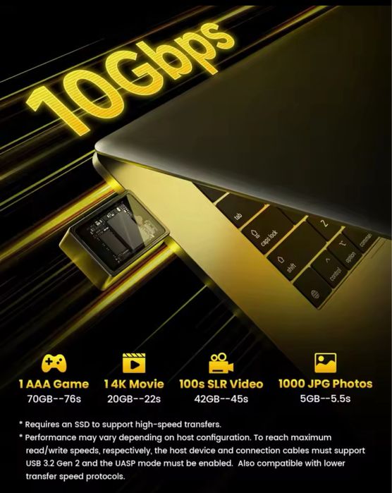 Корпус SSD SHARGE M2 2230 M.2 NVMe SSD USB 3.2 Gen 2 10 Гбит/с