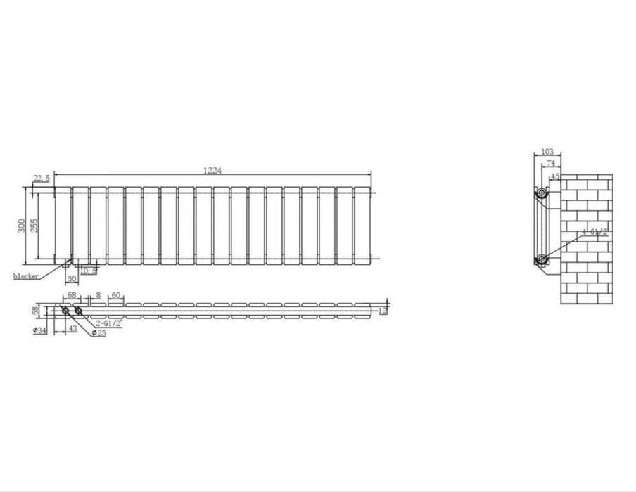 Радіатор опалення дизайнерський Livorno II G 18/300/1224/50