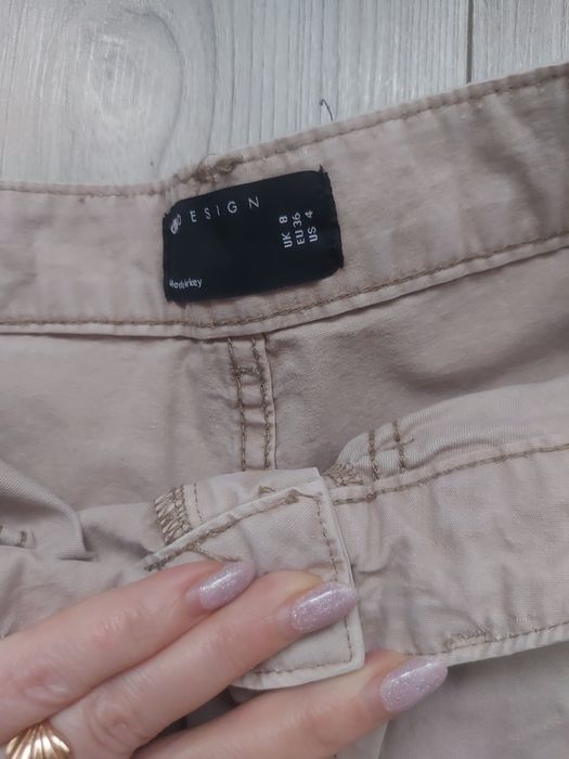 Asos широкі карго штани з карманами cargo s-m розміру