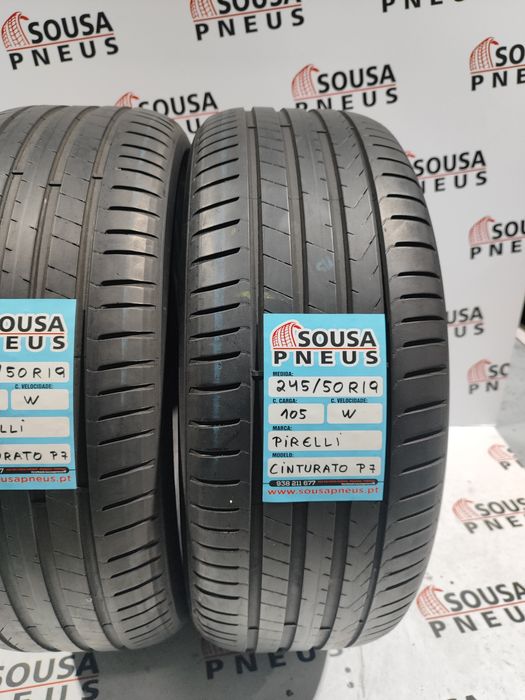 2 pneus semi novos 245-40R19 Pirelli - Oferta dos Portes 160 euros