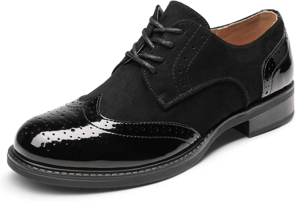 Nowe damskie buty Oxford / półbuty / trzewiki / czarne "38" !2813!