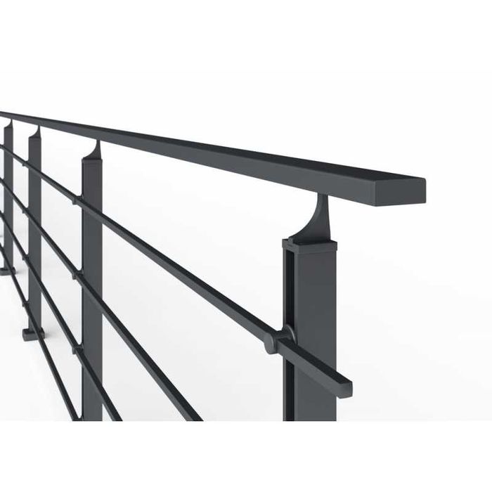 Balustrada ANTRACYTOWA balkonowa, schodowa - system. Zrób to sam.