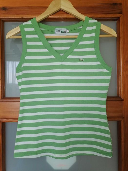 LACOSTE - Koszulka na ramiączkach M taliowana