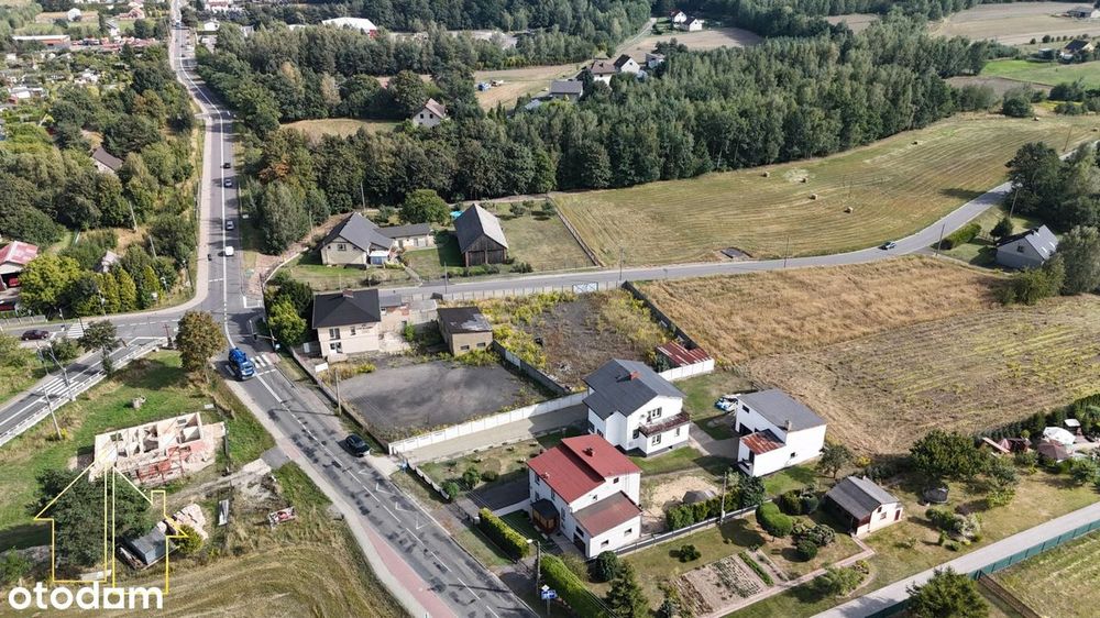 Działka inwestycyjna - USŁUGOWA bezpośrednio przy drodze głównej