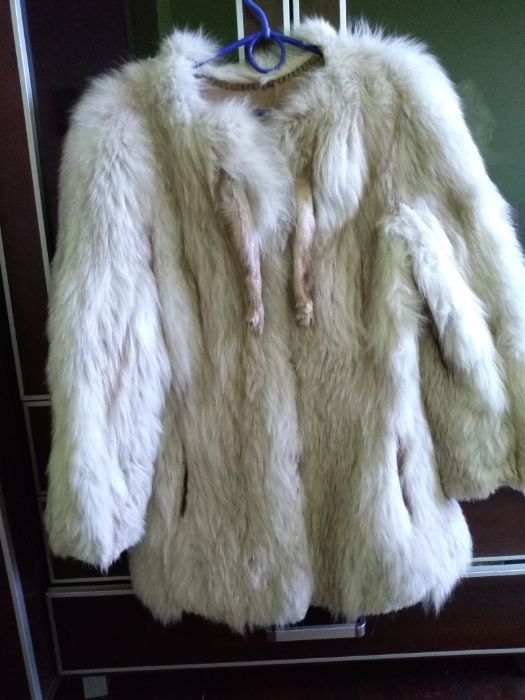 Futro z lisa naturalne. Skórzana kurtka gratis.