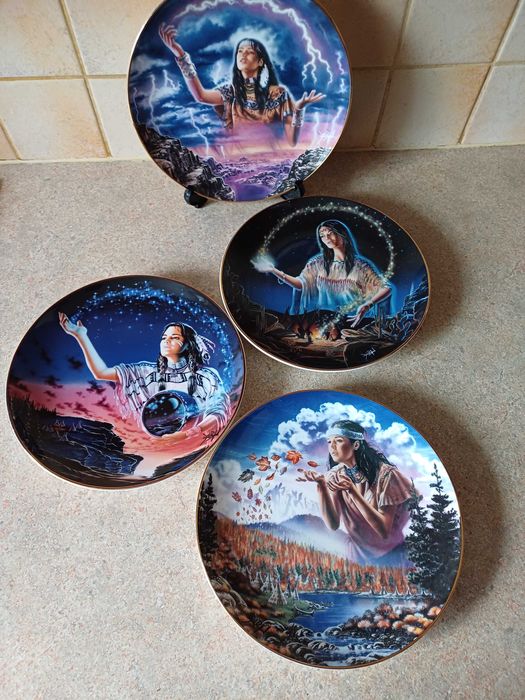 porcelanowe talerze dekoracyjne