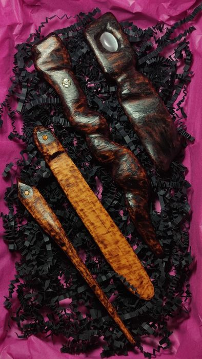 Набір ексклюзивних дерев'яних закладок для книг, ручна робота