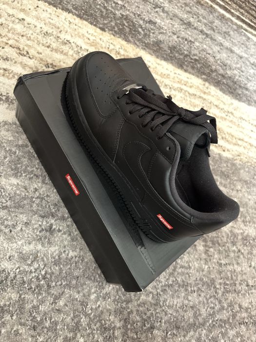 nike air force 1 x supreme найк аир форси суприм легит черные оригінальні ориг