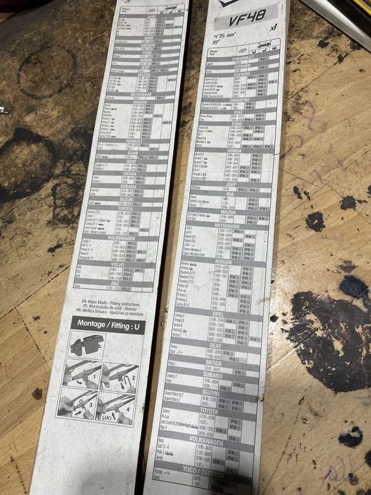 Valeo komplet wycieraczek samochodowych 525 mm/475mm