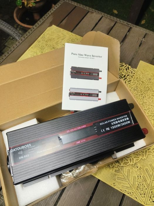 DATOUBOSS чиста синусоїда  інвертор 12v 1800/3600В