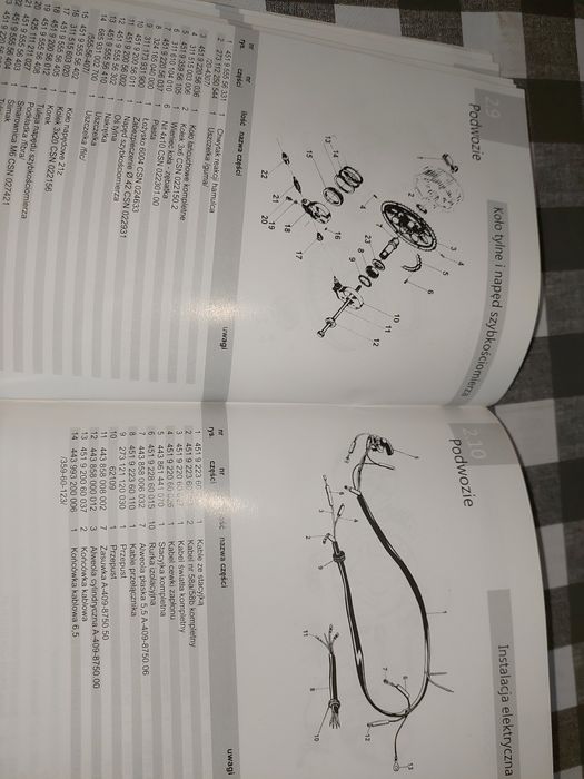 Nowy Katalog czesci instrukcja obsługi rama silnik jawa 50 mustang