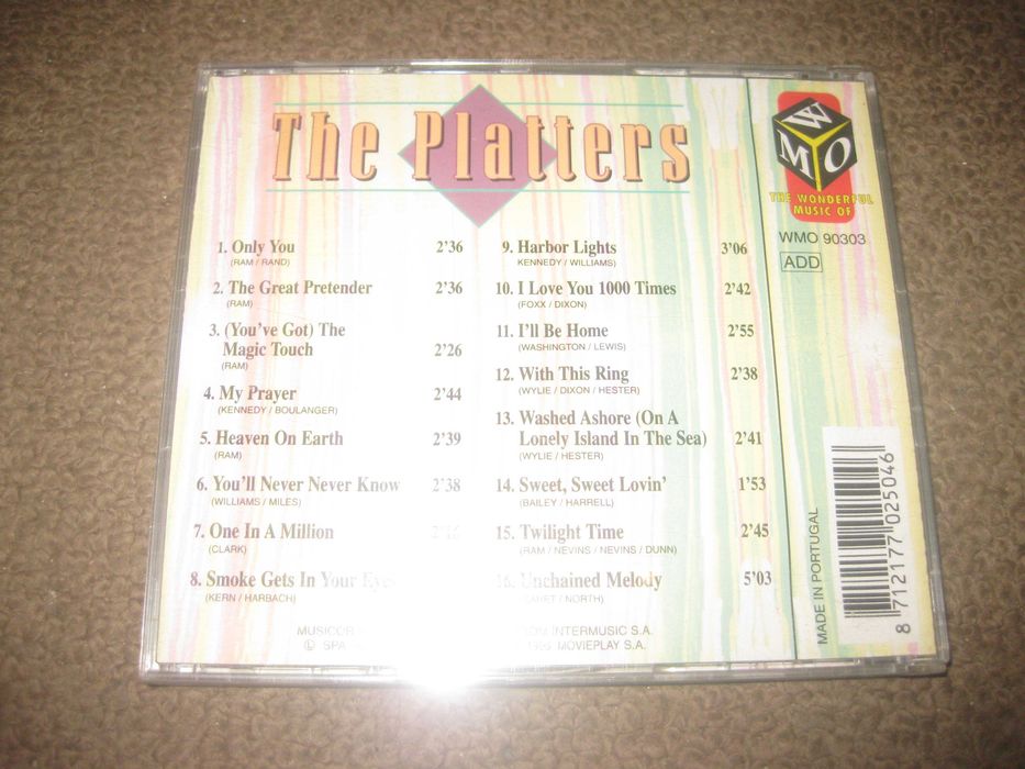 CD dos The Platters "The Wonderful Music of The Platters"