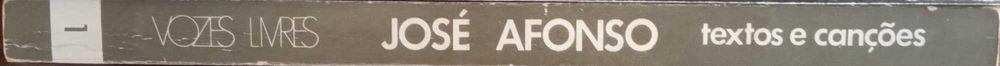 José Viale Moutinho	- - - 		José Afonso	- - - - -	Livro Autografado