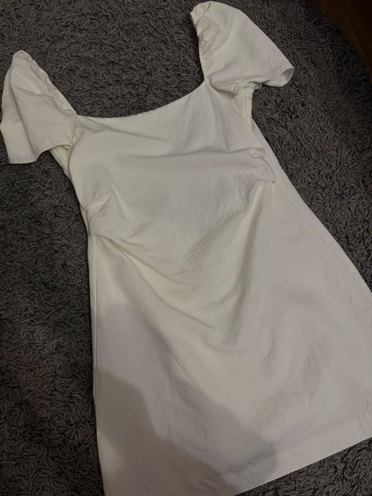 Сукня Zara Літня Біла з відкритою спинкою