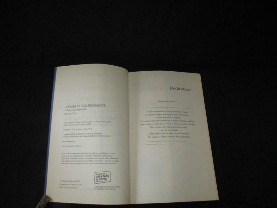 Livro A Saga de um Pensador Augusto Cury