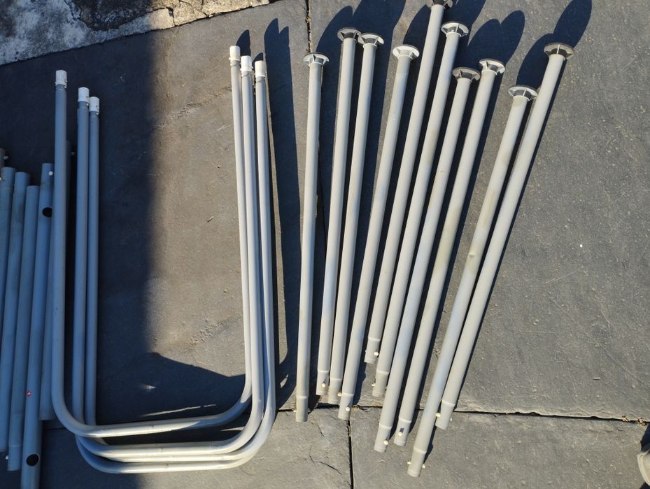 Tubos/ferros de piscina oval tubular 4,27x2,50x1,00m