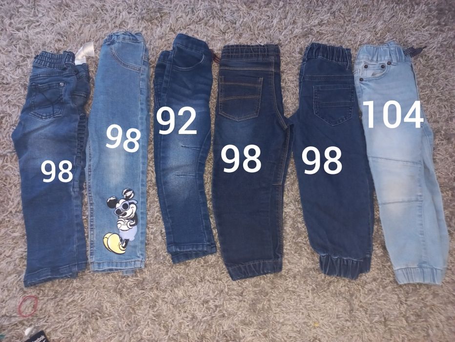 6x spodnie jeansy dla chłopca