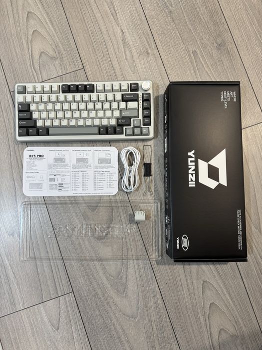 Механічна клавіатура YUNZII B75 PRO бездротова bluetooth з підсвіткою