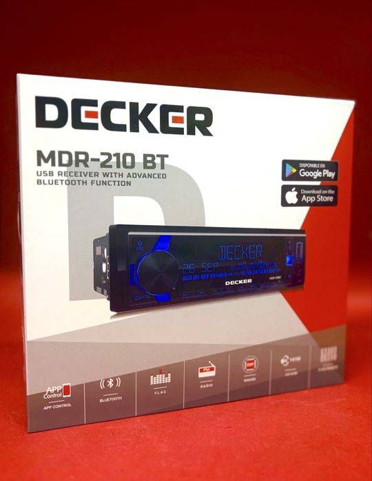 Автомагнітола Decker MDR-210 MP3 4 по 95Вт!/НАЙПОТУЖНІША З УСІХ!