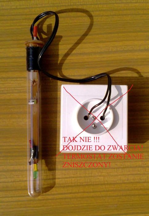 Termostat, termoregulator do grzałki w akwarium