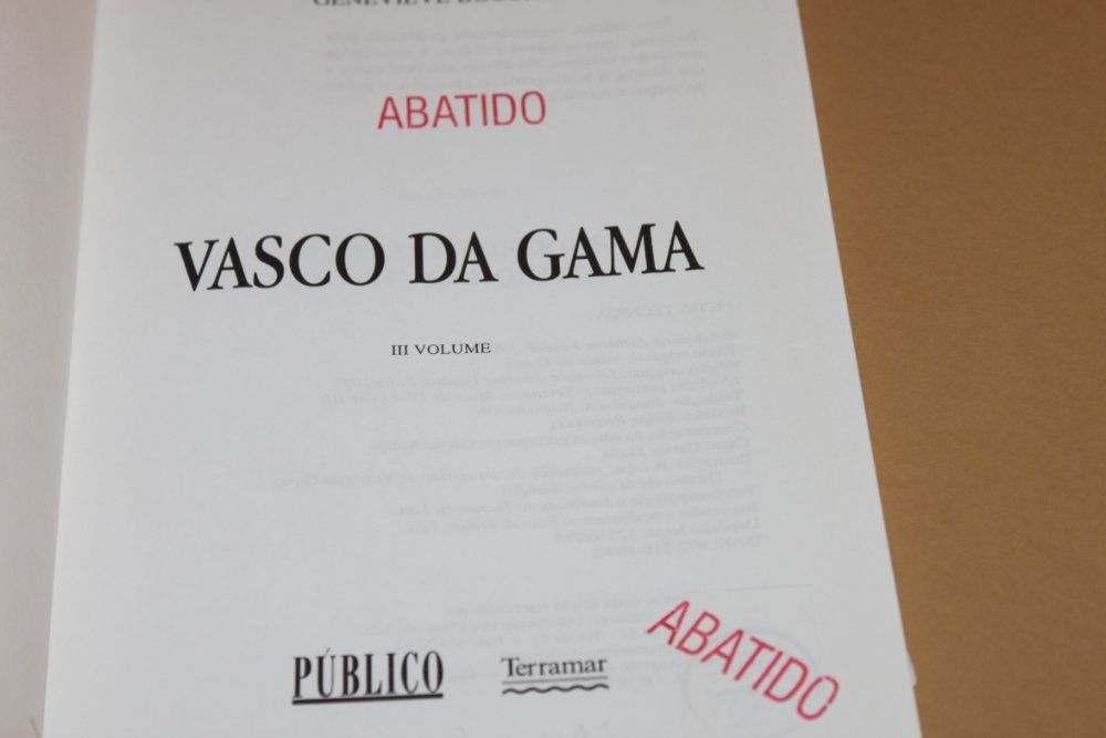 Vasco da Gama de Geneviéve Bouchon Vols 2 e 3