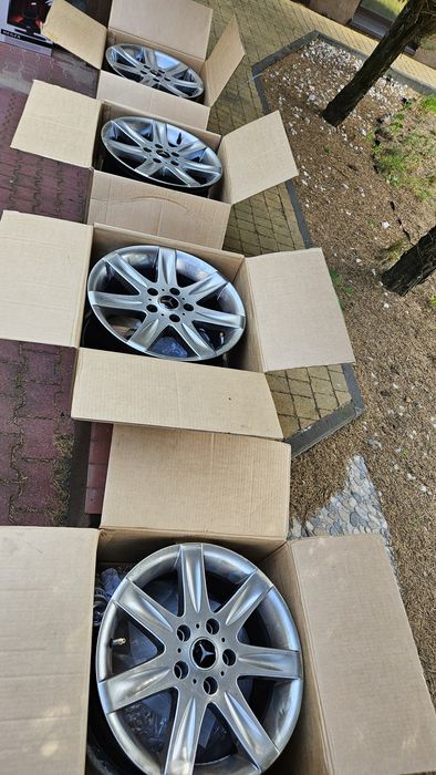 Felgi Aluminiowe Alessio 16" 7.5J ET35 Mercedes 5x112 (Komplet)