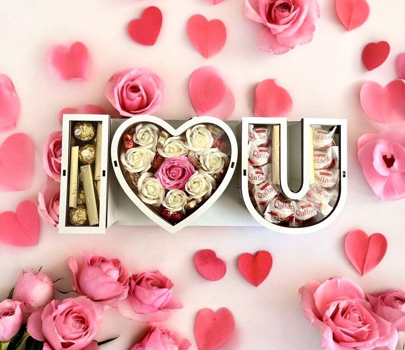 Подарунок дружині,дівчині, подарок девушке, солодкий бокс, річниця