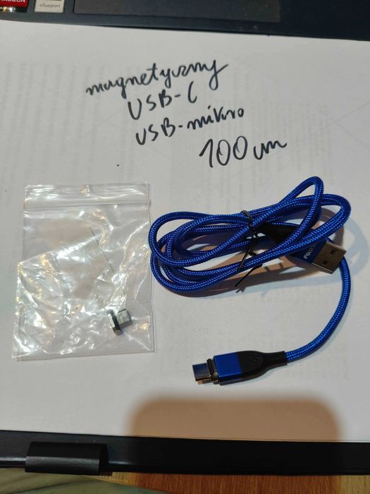 Kabel USB-C, USB-mikro magnetyczny 100 cm