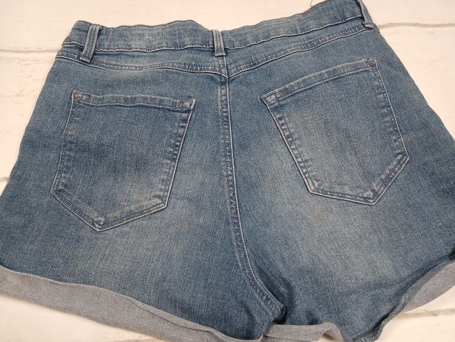 Szorty jeansowe Stradivarius 40 L wysoki stan high waist denim